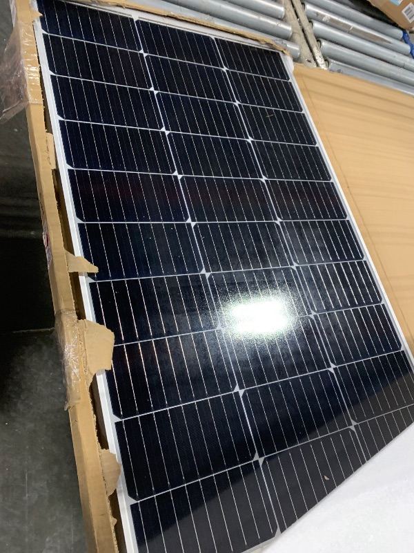 Photo 1 of ***5 PACK***** HQST 100 Watt 12V Monocrystalline Solar Panel with Solar Connectors, High Efficiency Module PV Power for Battery Charging Boat, Caravan, RV and Any Other Off Grid Applications