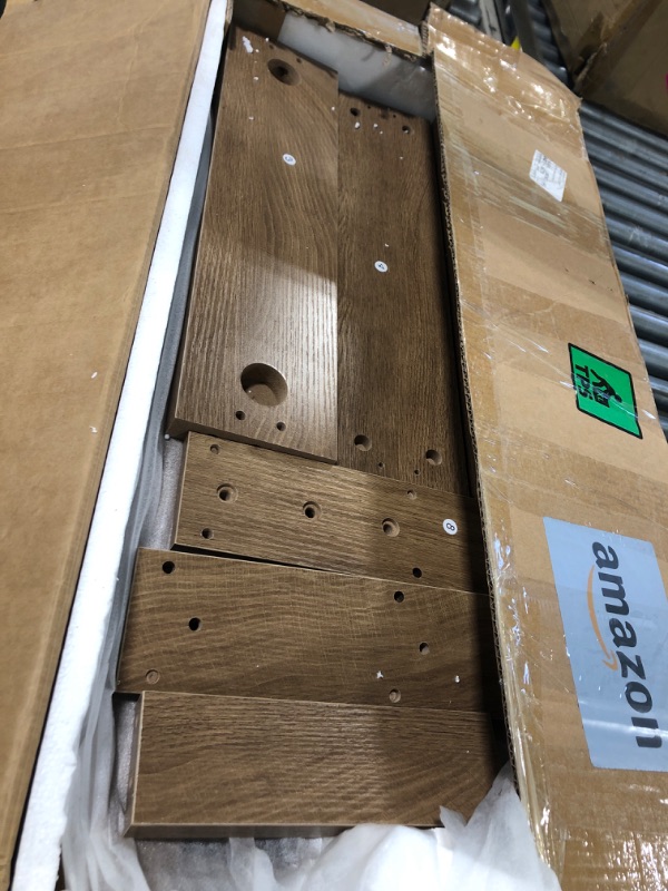 Photo 1 of ***JUST THE TABLE****LITTLE TREE 63-Inch Rectangle Dining Table for 4-6 People, Farmhouse Thick Appearance Design, Rectangular Kitchen Dinner Table for Home, Rustic Yellowish Brown