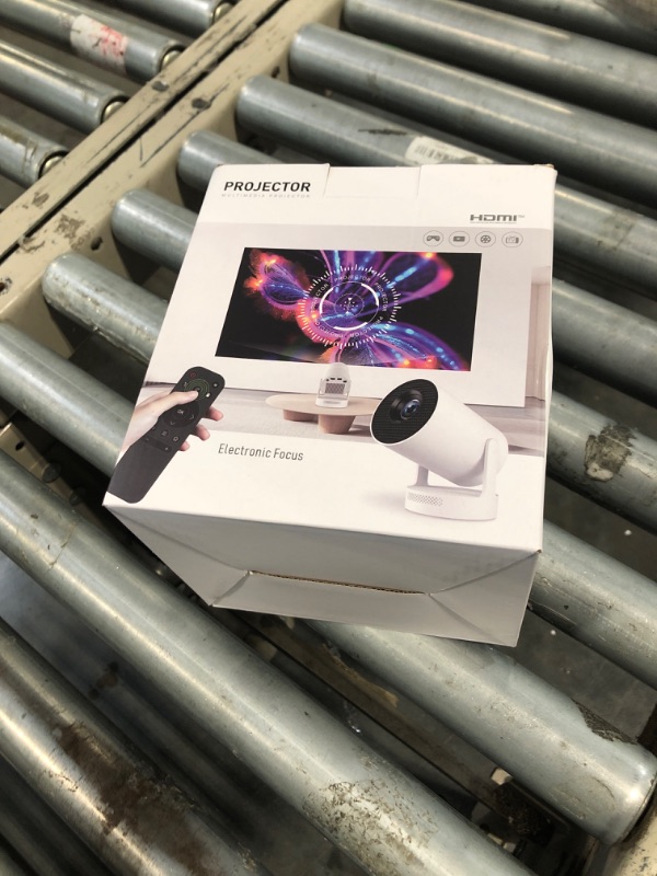 Photo 1 of ?Electric Focus?Mini Projector, Projector 4K 1080P Support, 260 ANSI Lumens Projector with Wifi and Bluetooth, Upgrade Smart Proyector, 5w Speaker, Auto Keystone Correction 35"-130" Screen HY300 Plus