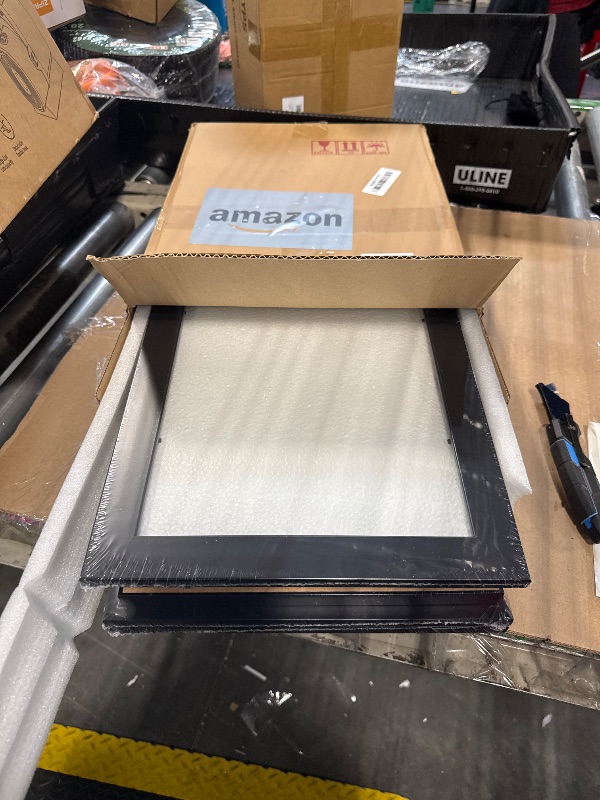 Photo 1 of [3Pack] Kids Art Frames, 9x12 Front Opening Kids Artwork Frames Changeable, Black Artwork Display Storage Frame for Wall, Holds 50 Pcs, for 3D Picture, Crafts, Children Drawing, Hanging Art, Portfolio