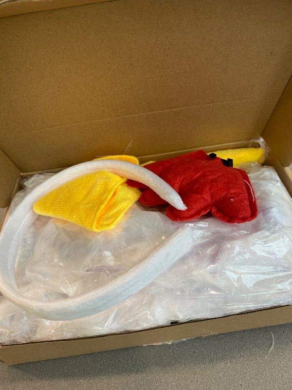 Photo 1 of *Missing Parts*
Xtinmee 5 Pcs Women Halloween Chicken Costume Accessories Rooster Cosplay Outfit Chicken Feather Skirt Shawl (X-Large)