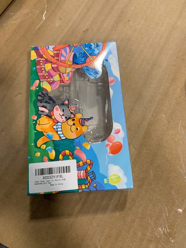 Photo 1 of [Improved Version] Dockable Clear Case for Nintendo Switch OLED 2021, FANPL Protective Case Cover for Switch OLED and Joy Con Controller - Strong and Durable, Not Easy to Fall Off (Clear)