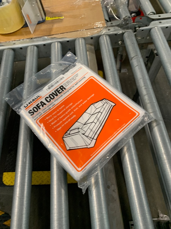 Photo 1 of **MISSING 1** U-Haul Sofa Covers - 2 Pack – Plastic Moving and Storage Covers for Couches Up to 8’ Long – 134” x 42” Covers – Water Resistant