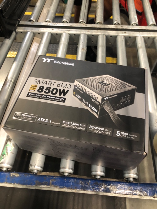 Photo 1 of *USED*
Thermaltake Smart BM3 850W 80Plus Bronze ATX 3.0 & PCIE 5.0 Ready Semi-Modular Power Supply; 105°C/221°F Japanese Capacitor; 5 Year Warranty; PS-SPD-0850MNFABU-3