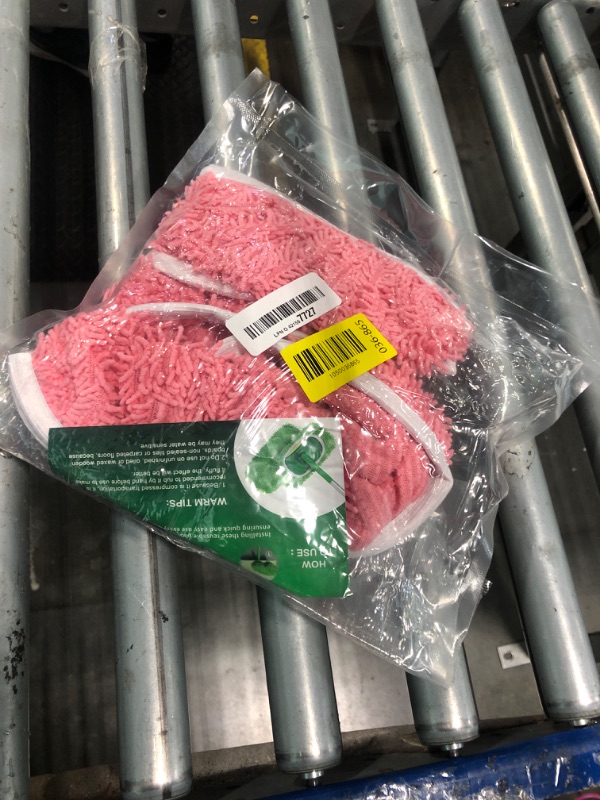 Photo 1 of *****PARTIAL SET***** 6 Pack Reusable Mop Pads Compatible with Swiffer Sweeper, Chenille Mop Refill Pads, Dry & Wet Mopping Cloths for Floor Cleaning -Pink