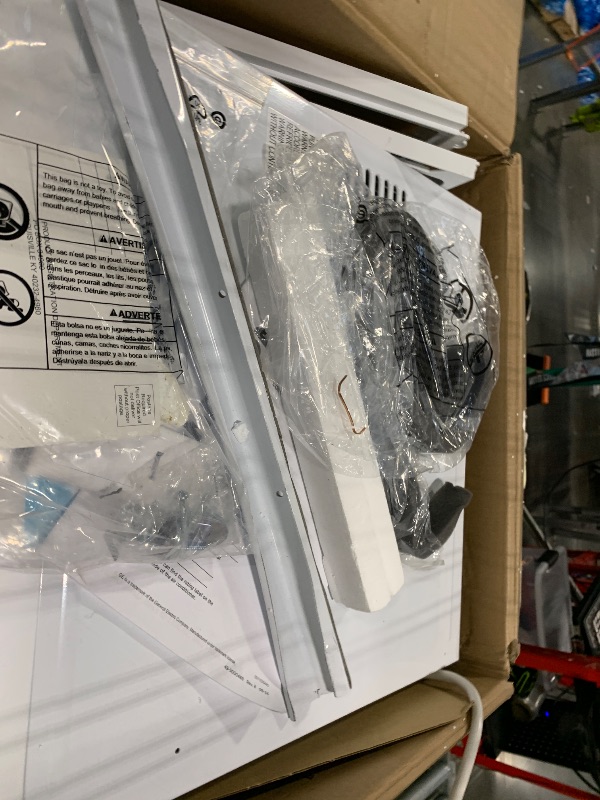 Photo 1 of **ITEM IS FUNCTIONAL, BUT MAKES NOISE** GE Window Air Conditioner 12,000 BTU for Rooms up to 550 sq ft., Wi-Fi Enabled, Energy-Efficient Cooling for Large Rooms, Easy Install Kit, Control Using Remote or Smartphone App, White