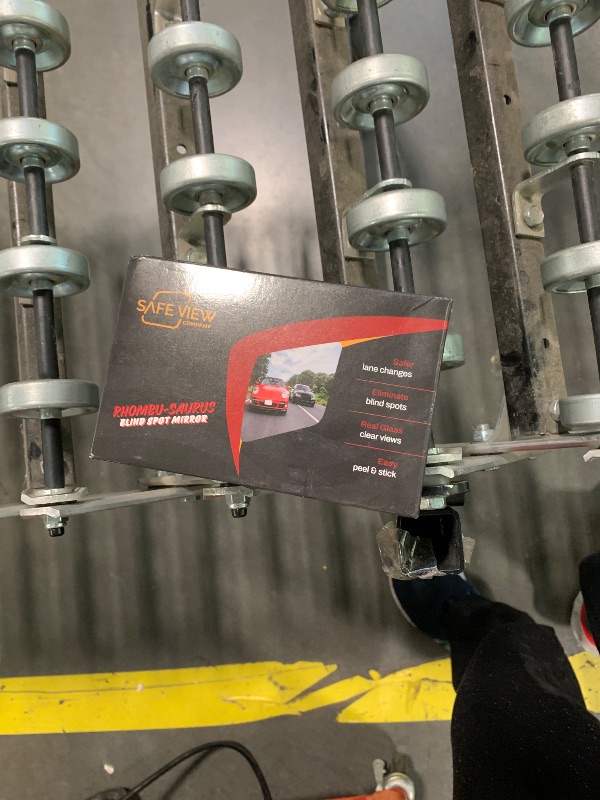 Photo 1 of "Rhombus 4000" Car Blind Spot Mirror by Safe View Company - Change Lanes w Confidence, Frameless HD Convex Glass, Seamlessly Contours to Rear View Side Mirrors, Peel & Stick (2Pack)