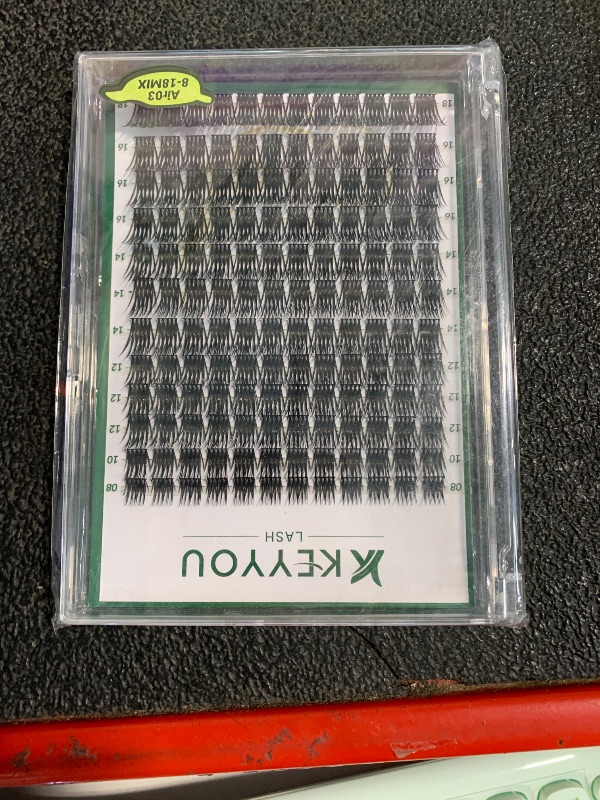 Photo 1 of ** FACTORY SEALED **Lash Clusters 144pcs eyelash clusters D Curl 8-18MIX Individual Lashes KEYYOU Air Touch Cluster Lashes Super Lightweight Soft Wispy Comfortable Easy DIY at Home(Air03-D-8-18MIX)
