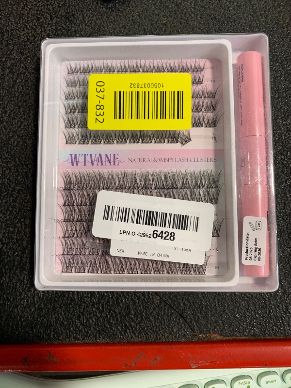 Photo 1 of ** MISSING**Wispy Lash Clusters Kit Natural Eyelash Clusters Extensions Kit 144pcs Individual Lashes DIY Lash Extension Kit with 10-16mm Lashes Clusters, Lash Bond and Seal,Lash Tweezers by Wtvane