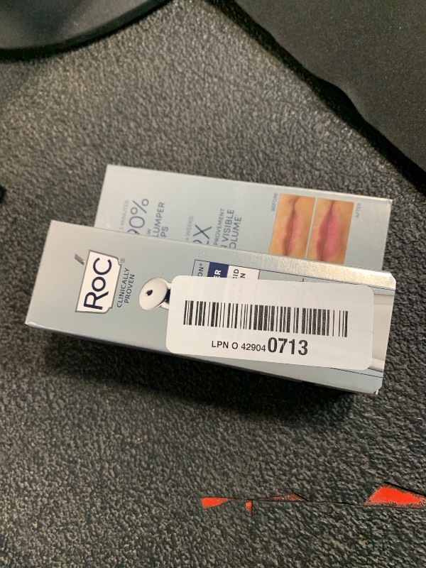 Photo 1 of ** MISSING EYE CREAM** RoC Derm Correxion Lip Volumizer - Lip Plumper Peptide Treatment with Hyaluronic Acid & Vitamin E + Line Smoothing Eye Cream Packette
