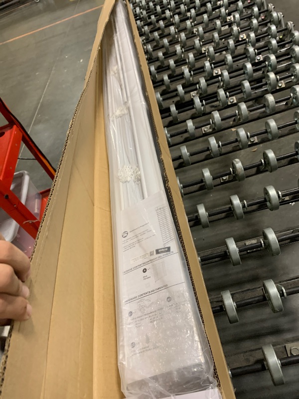 Photo 1 of ** FACT6ORY SEALED/ NO RETURNS **Eclipse 2" Premium Vinyl Blinds for Light Filtering & Privacy, Durable Room Darkening Blinds for Home or Office, Tested and Certified Child Safe Cordless Vinyl Blinds - White, 58 W x 64 L