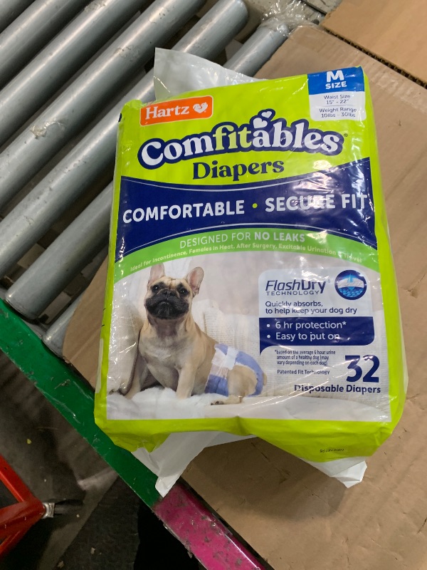 Photo 1 of ** NEW ITEM**Hartz Disposable Dog Diapers, Size M 32 count, Comfortable & Secure Fit, Easy to Put On