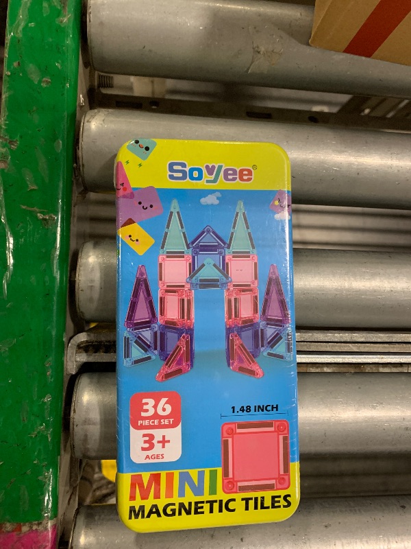 Photo 1 of ** FACTORY SEALED **Soyee Magnetic Tiles Toddler Toys Travel Essential Games Magnet Building Blocks STEM Sensory Educational Toys for 3 4 5 6 7 8+ Year Old Boys Girls Christmas Birthday Gifts