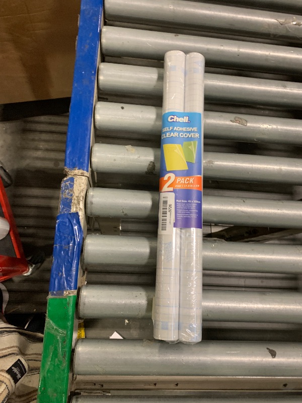 Photo 1 of ** FACTORYN SEALED ** Chell 2 Pack Clear Contact Paper Roll for Books, 17.5in x 5ft Clear Self Adhesive Book Cover Paper Protector