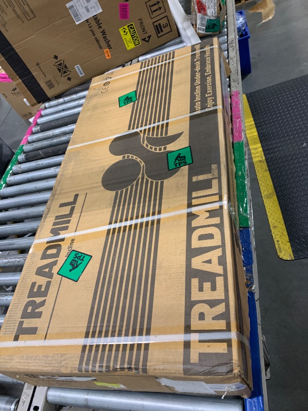 Photo 1 of ** NEW ITEM / NO RETURN**PACEROCKER Walking Pad Treadmill with 12% 9-Level Auto Incline, 450 lbs Capacity Bluetooth Speaker Under Desk Treadmills for Home Hiking, 5 MPH, Carbon Black