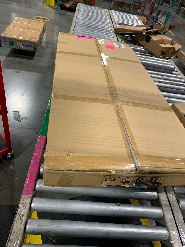 Photo 1 of ** NEW ITEM / NO RETURN ** Tribesigns Computer Desk, 55 inch Large Office Desk Computer Table Study Writing Desk for Home Office, White + White Leg