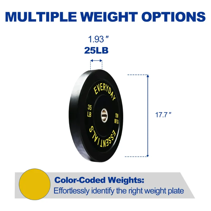 Photo 1 of ****RETAIL PRICE $39.99*****BalanceFrom Olympic Bumper Plate Weight Plate, 35 lbs, Only One Piece