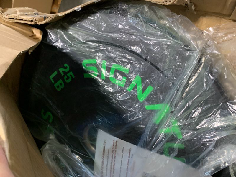 Photo 1 of ** NEW ITEM ** Fitvids Olympic Bumper Plates Set, 2" Weight Plates for Strength Training & Weightlifting, **X2 25lbs**