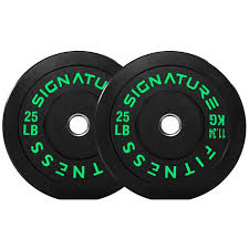 Photo 1 of ** NEW ITEM ** Fitvids Olympic Bumper Plates Set, 2" Weight Plates for Strength Training & Weightlifting, **X2 25lbs**