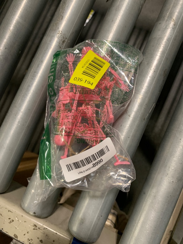 Photo 1 of **MISSING ** Jetec Halloween Mini Skeleton Pink Decor with Jute Rope 6 Inch Small Skeletons Plastic Skeleton Decorations for Craft Accessories Party Favors(6 Pcs)