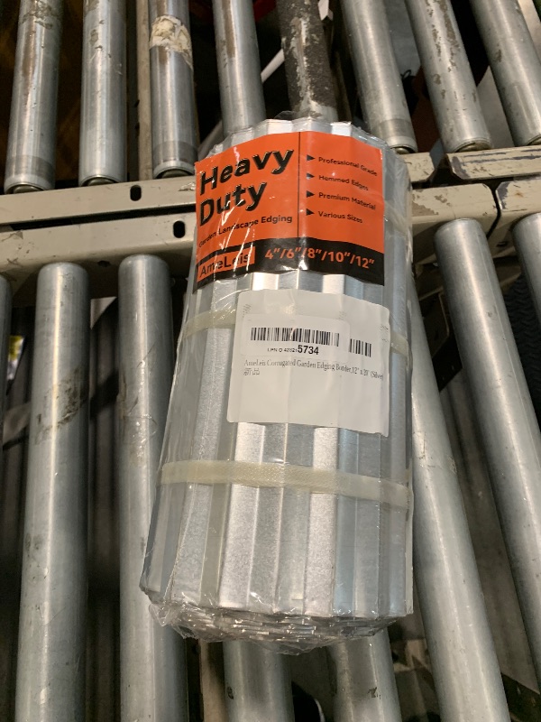 Photo 1 of ** FACTORY SEALED ** AmeLeis Corrugated Garden Edging, 12" x 20Ft Metal Landscape Edging Border, Hot-dip Galvanized Fence for Garden, Lawn and Flower Bed (Silver)