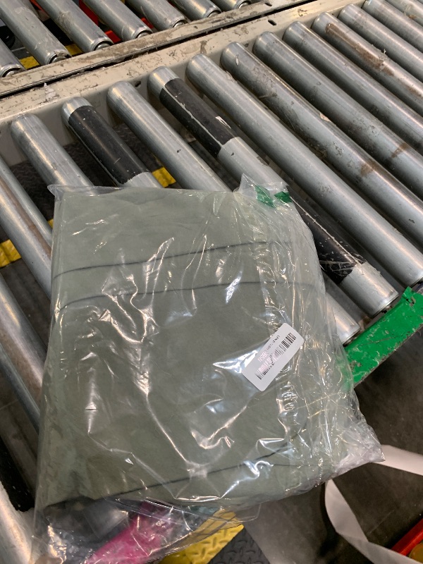 Photo 1 of ***ONLY 1 PIECE*** Archaeo Washed Cotton Twist Tab Curtain, 52" x 84", Moss Green