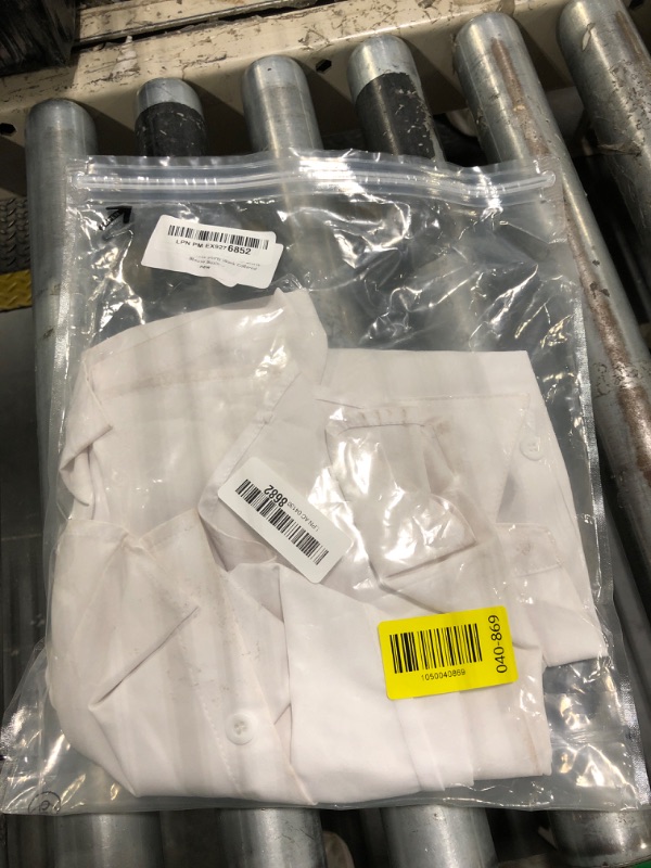 Photo 1 of ****DIRTY***Zeagoo Women's White Button Up Shirts Short Sleeve Dress Shirts Work Collared Blouse Business Formal Tops M