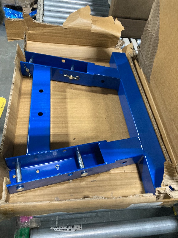 Photo 1 of ****ENGINE CRANE COMPONENT, POSSIBLY MISSING PARTS*** 2 T Folding Hydraulic Engine Hoist with Leveler, 4400 LBS Cherry Picker Shop Crane with Telescopic Boom & 6 Casters, Engine Hoist Lift for Garage Workshop Warehouse, Heavy Duty, Blue