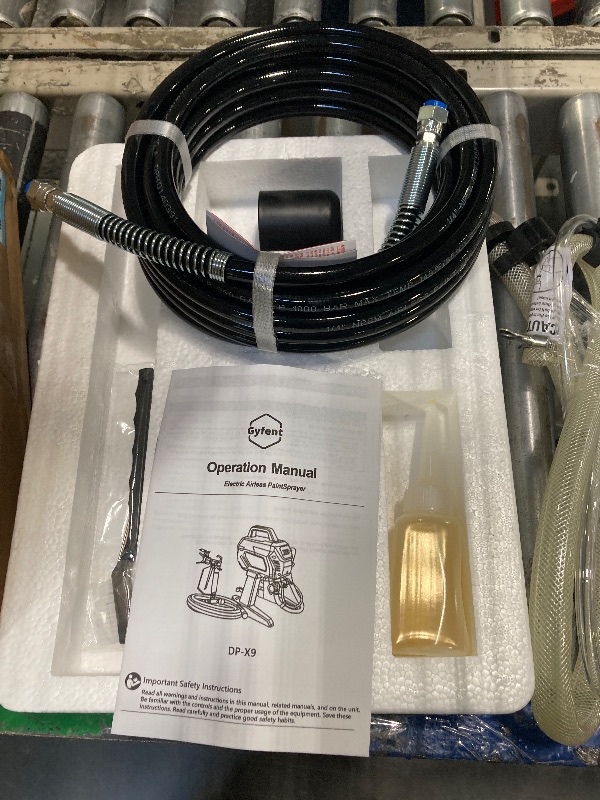 Photo 1 of ****FACTORY SEALED***Gyfent X9 Airless Paint Sprayer, 0.39GPM Paint Sprayer for Home Interior 650W 3000psi Airless Sprayer with Low Overspray Adjustable Pressure & Motor Speed for House Painting DIY Garage