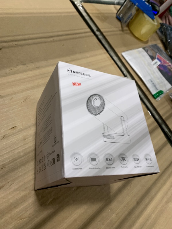 Photo 1 of ?Electric Focus?Magcubic Mini Projector 4K Support, Portable Projector with WiFi 6 and Bluetooth 5.4, Smart Proyector, 5W Soundbase Speaker, 180°Rotation for Home Theater