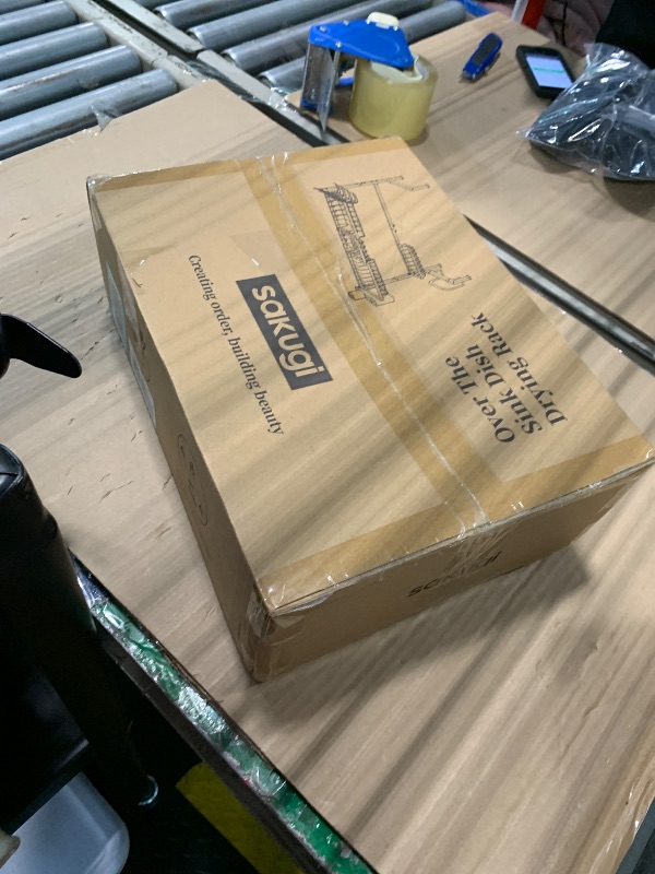 Photo 1 of *MISSING PARTS*
Sakugi Over The Sink Dish Drying Rack - Adjustable 2 Tier X-Large Capacity Stainless Steel Drainer with Cutlery & Utensil Holders, Kitchen Storage & Organization, 31.5"-39.5"L x 12"W x 24.5"H, Black