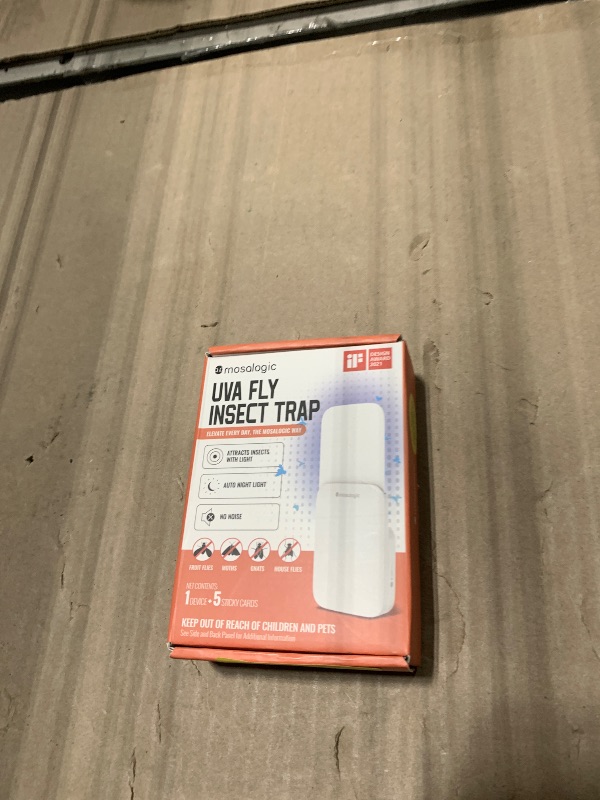 Photo 1 of **4 REFILLS ONLY** Mosalogic Fruit Fly Traps for Indoors Gnat Trap for House Indoor- 600 Sqft Protection Area UV Fly Insect Trapper for Fruit Flies?Gnat?Mosquito?and Other Flying Insect Plug in Bug Killer White