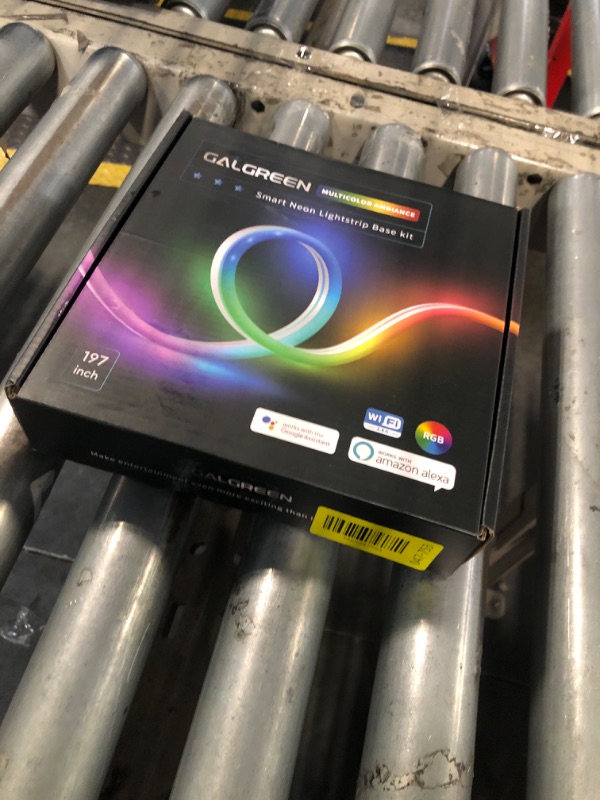 Photo 1 of ***READ CLERK NOTES*** Galgreen 16.4ft WiFi RGB Rope Lights with Music Sync, Waterproof Flexible Dimmable Smart LED Strip Lights for Bedroom with Remote and Adapter, Compatible with Alexa, Indoor Outdoor Decor