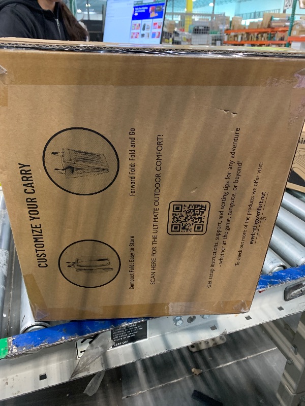 Photo 1 of Everlasting Comfort Stadium Seats with Back Support - Adjustable Memory Foam Bleacher Chairs with Back and Cushion, Portable, Easy Folding Stadium Seat Cushion with Storage Pocket