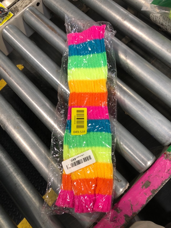 Photo 1 of *****ONLY SOCKS AND HAIRTIED**** SATINIOR Women and Girl Doll Costume Accessories Set Unitard 80's Party Knit Leg Warmer, Patent Leather Belt, Bow Hair Tie (Blue,Large)