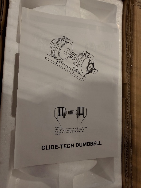 Photo 1 of ****ONLY ONE***Adjustable Dumbbell Set with Tray - 52lbs, Anti-Slip Handle & Weight Plate for Home Strength Training