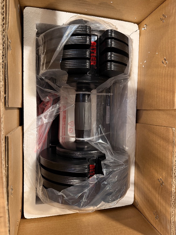 Photo 1 of ****ONLY ONE***Adjustable Dumbbell Set with Tray - 52lbs, Anti-Slip Handle & Weight Plate for Home Strength Training