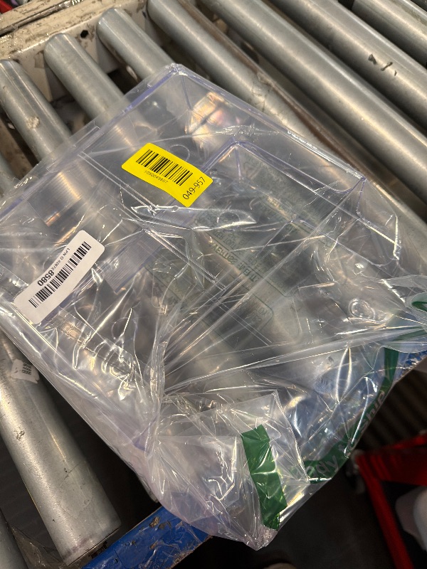 Photo 1 of ***JUST ONE***** zavekia 2 Pack 2 Tier Acrylic Brochure Holder 8.5 x 11 inch, Clear Literature Organizer Magazine Stand with Removable Divider for 4 x 9 inch Brochures,Magazine Holder,Flyer Holder