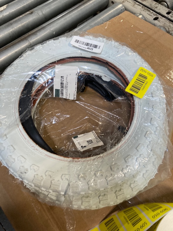 Photo 1 of (2 Sets) 12” x 2.125 Kids Bike Replacement White Tires and Tubes - Compatible with Most 12”-12.5” Kids Bikes Like RoyalBaby, Schwinn, and Dynacraft - Made from BPA/Latex Free Butyl Rubber