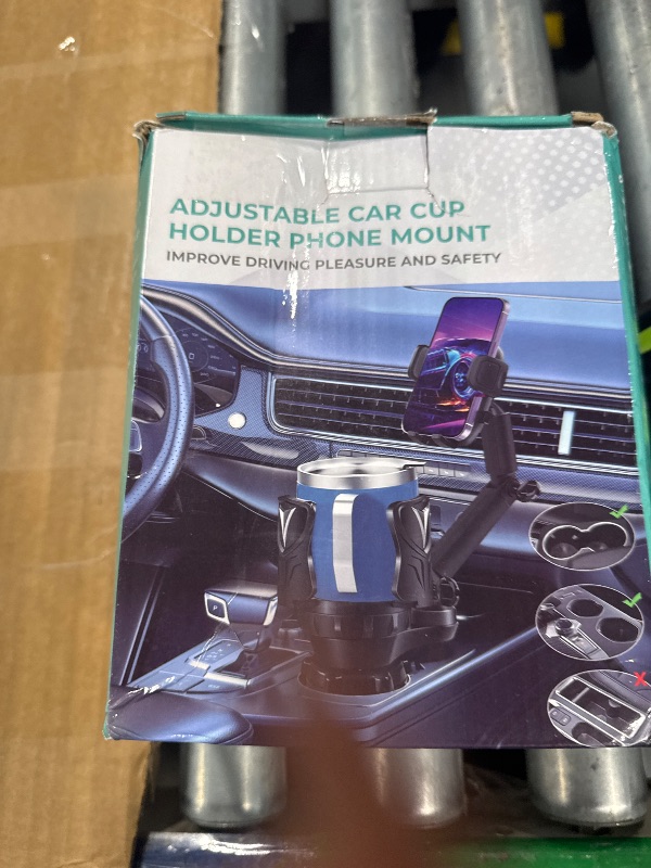 Photo 1 of *Missing Parts*
JDHDL Car Cup Holder Phone Holder with Expandable Base, 2 in 1 Cup Phone Holder Adapter for Car, 360 Degree Rotating Neck, Fits All 4-7”Smartphones and Most Bottles