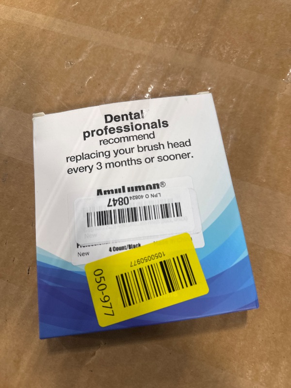 Photo 1 of [Upgraded 2025] AmuLumon 4-Pack Ultra-Soft Toothbrush Heads for Oral-B iO Series (iO3/iO4/iO5/iO6/iO7/iO8/iO9/iO10) – Gentle Gum Care, Hygienic Travel-Ready Replacement Brush Heads (Black, 4PACK)