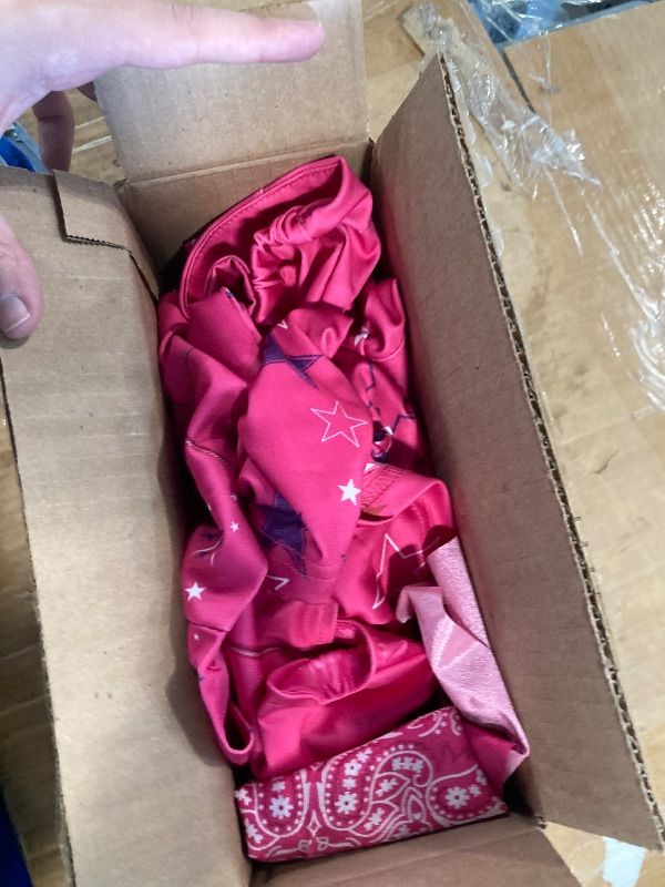 Photo 1 of ** ONLY THE SHIRT PANTS GLASSES AND BANDANA ** Cowgirl Costume Girls Kids Disco Outfits Movie Heroine Dress Up for Halloween Birthday Cosplay Party