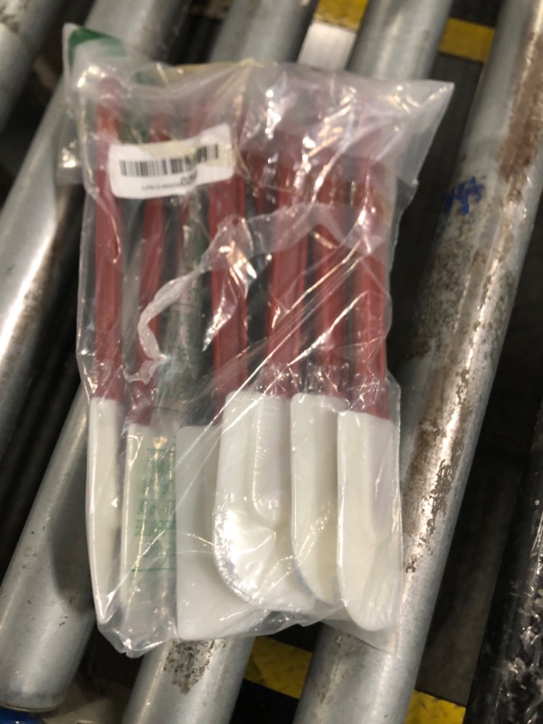 Photo 1 of *************8 PCS ***********Dandat 8 Pcs Silicone Rubber Spatula, Commercial Spatula 500 Fahrenheit Heat Resistant, Non Stick Heavy Duty Scraper for Kitchen Cook Mix Fry Spread Bake, Dishwasher Safe(Deep Red and White,10 Inch)