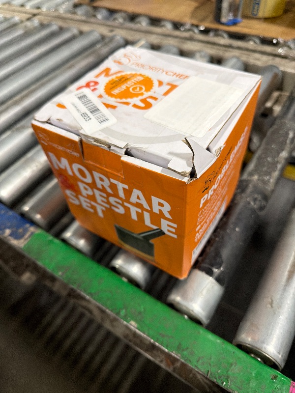 Photo 1 of ***NO PESTLE***PriorityChef Heavy Duty Mortar and Pestle Set with Bamboo Base, 100% Natural Granite Stone Grinder, Guacamole Bowl and Masher, 1.5 Cups, Black