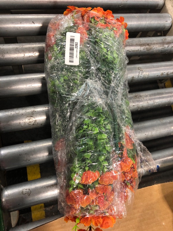 Photo 1 of **MISSING SEVERAL**ONLY 5 BUNDLES**
16 Bundles Artificial Mums Fall Flowers for Outdoors, Faux Fake Mums for Outdoor Planters Autumn Decorations,UV Resistant Silk Flowers for Front Porch Patio Home Decor (16, Orange)