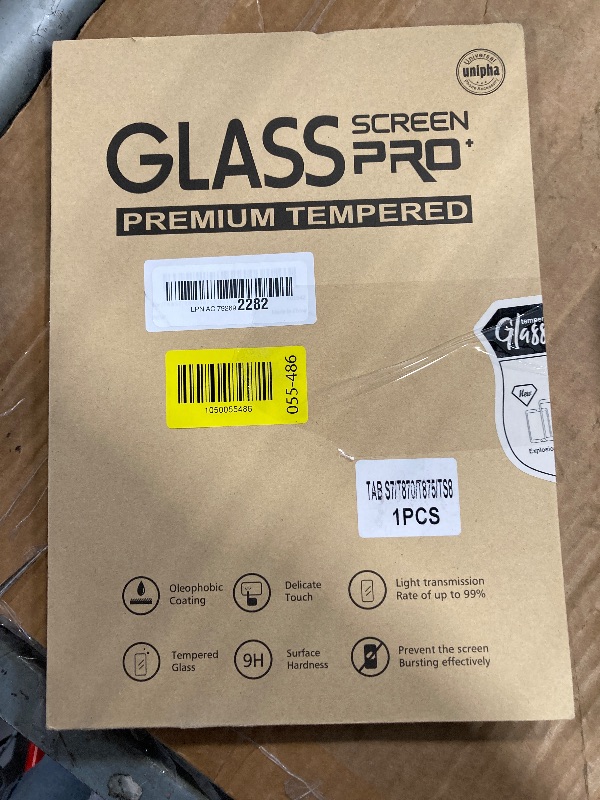 Photo 1 of ***PROTECTOR IS FINE, JUST THE BOX A LITTLE DAMAGE*** XYGCACO Tempered Glass Film Fit for Samsung TAB S7 T870/T875/S8 (11 Inches), 1 Pack Screen Protector, High Definition, 9H Hardness, Easy Installation
