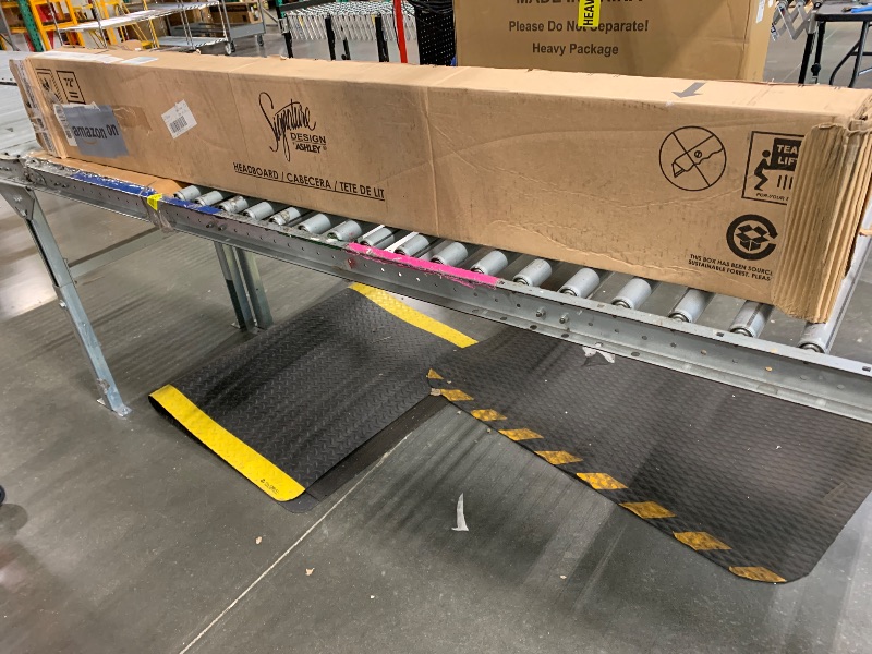 Photo 1 of ***JUST THE HEADBOARD*** Signature Design by Ashley Neilsville Butcher Block Panel Headboard, Queen, Beige