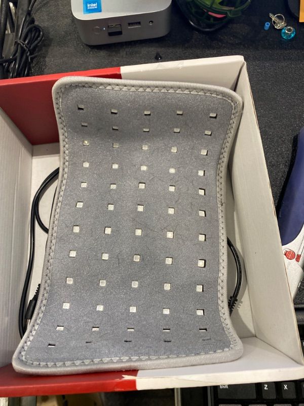 Photo 1 of ***READ CLERK NOTES*** Red Light Therapy for Body, Infrared Light Therapy for Shoulder Waist Muscle Pain Relief, Upgraded 3 in 1 Led Beads, 660nm Red Light &850nm Near Infrared Light Therapy Belt Wrap Timer Remote Control