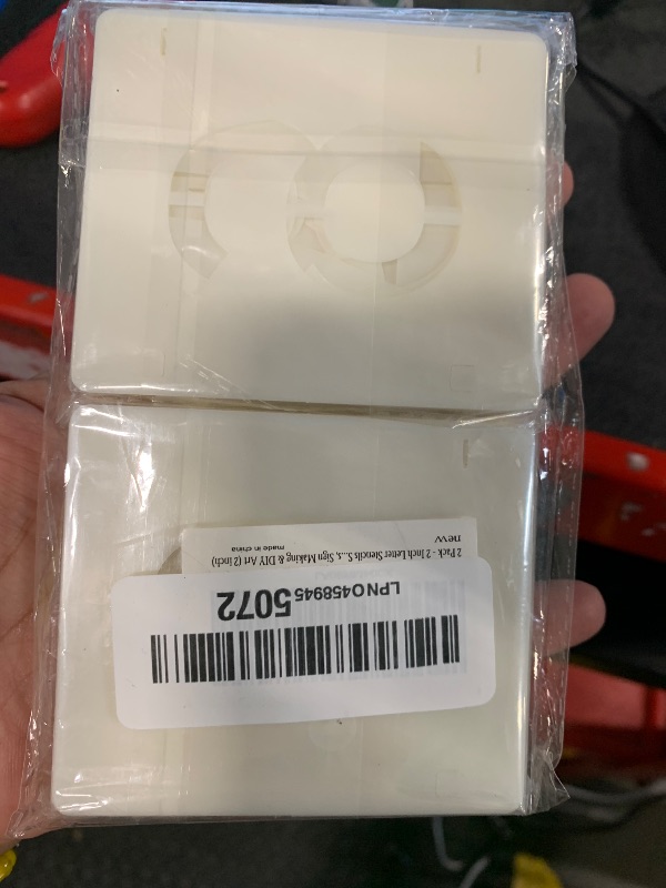 Photo 1 of 2 Pack - 2 Inch Letter Stencils Set, 72 Reusable Stencils for Painting On Wood, Metal, Walls, Fabric, Rocks with Interlocking, Perfect for Banners, Sign Making & DIY Art (2 inch)