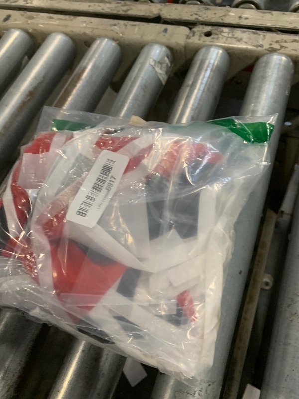 Photo 1 of 100 Ft Red Black and White String Flags Pennant Banner,Hanging DIY Triangle Bunting Flags Blank Banners for Grand Opening,60 Pack